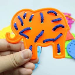Threading Boards for Kids Sensory Basic Life Skills Practice Montessori Educational Toys Party Favors Classroom Prizes