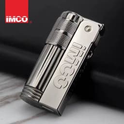 Original IMCO 6700 Retro Stainless Steel Metal Lighter Austrian Gasoline Grinding Wheel Lighter Kerosene Collection with Box