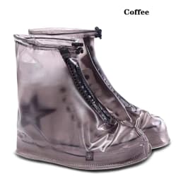 Rainy Waterproof Reusable Shoe Covers, Non-Slip Rain Boot Protectors with Zipper & Drawstring, Multi-Size for Men, Women & Kids