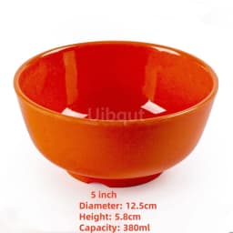4.5 5 inch 2 10 pcs set Break resistant Melamine Bowl Thickened Flower Rice Soup Snack Bowl Plastic Food Tableware Chinese Bowls
