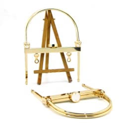 K695 Gold Handle lifting lug Screw Purse frame 12cm 18cm DIY Kiss lock bag accessories