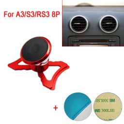 Car Phone Holder For Audi A3/S3/RS3 8P 8V Sline Sportback Air Vent Magnetic Mount GPS Stand 360 Degree Rotatable Mobile Bracket