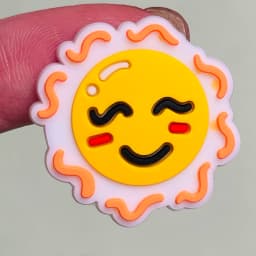 Good Quality 1pcs Kawaii Sun Expression PVC Shoe Charms Sandals Shoes Accessories Shoes Ornament Fit Kids DIY Party Xmas Gift
