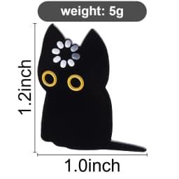 Black Cat Void Spinning Loading Enamel Pins Cartoon Cute Cat Animal Brooches Backpack Lapel Badge Funny Jewelry Gift for Friends