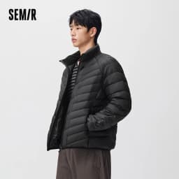 Semir Men Down Jacket Modern Style Quilted Water Repellent Raglan Sleeve 2026 New Winter Daily Wear Urban Casual Style