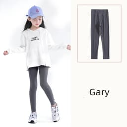 Autumn Solid Kid Leggings Girl Thin Tights Sweatpants 2+y Child Casual Ankle Length Pants Spring Toddler Skinny Cropped Trousers