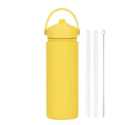 Insulated Water Bottle 500ml Custom Text/Logo - 304 Steel, 24H Cold, Office & Gym Essentials