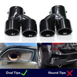 For BMW M240i M340i M440i G20 G21 G22 G42 Exhaust Pipe Upgrade Quad Muffler Tailpipe Tip Nozzle Exhaust Head