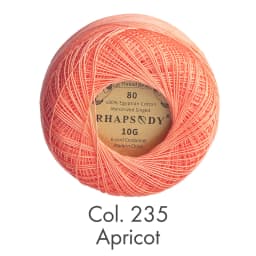 Rhapsody Premium Size 80 Cotton Crochet Thread 100% Egyptian Mercerized Singed 13 Colors 10G Tatting Needlepoint Bobbin Lace