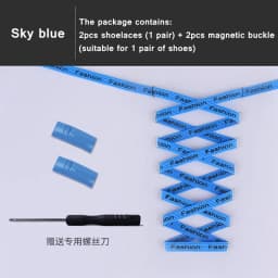 Magnetic Shoelaces Without ties Elastic No tie Shoe laces for Sneakers Lazy Shoelace Magnetic Lock One Size Fits All Kids Adult