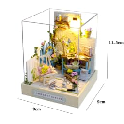 DIY Miniature Dollhouse Kit with LED Light Handmade 3D Puzzle Mini House Toys Home Decor Wooden Crafts For Xmas Birthday Gifts