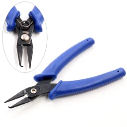 1 Piece Multi-function Stainless Steel Split Ring Opener Needle Nose Pliers Jewelry Making Hand Tool Black Red