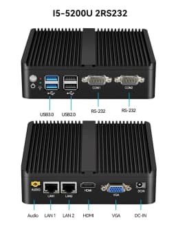 Intel Celeron N5105 J6412 Mini PC with 4xUSB 1xHDMI 1xVGA Support WiFi Pfsense Linux Computer for Industrial Window10Pro Ready