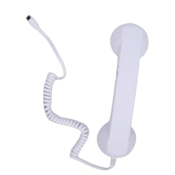 【New】Retro Phone Handset Type C Wired Telephone Handset Handheld Receiver with Mic and Speaker for Conference Call