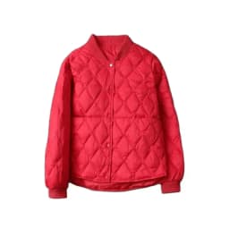 Women's Down Cotton Jacket 2024 Stand Collar Retro Versatile Lady Outerwear Korean Version Temperament Ladies Winter Parka Coat