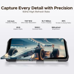 DOOGEE Blade10 Power Rugged Phone Gemini AI 6.6" Display 10300mAh Battery 48GB RAM(8+40) 128GB ROM Android 16 SmartPhone