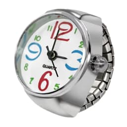 New Ring Watch Hot Selling Creative Arabic Numeral Scale Circular Dial Alloy Shell Finger Couple Men's And Women's Styles