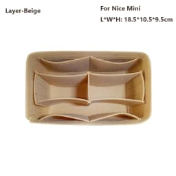 Felt Handbag Insert Bag Bag Support Storage Purse Liner Portable Organization Internal Bag for LV Nice Nano/Mini/BB/Vanity
