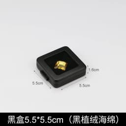 Metal Bare Diamond Storage Box Stainless Steel Metal Diamond Colored Gem with Double Inner Cushion Bare Stone Box