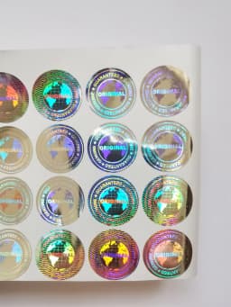 290pcs 20mm Diameter Round One Time Use VOID Sticker Original Genuine Guaranteed Holographic Warranty Seal Label For Packaging