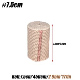 1Roll Premium Elastic Bandage Wrap,Cotton Latex Free Compression Bandage Wrap with Self-Closure,Support & First Aid for Sports