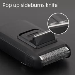 Stainless steel electric shaver, USB rechargeable reciprocating shaver, portable men's shaving device
