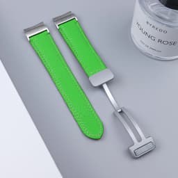 No Gaps Leather Strap for Samsuang Galaxy Watch 6 5 4 40MM 44mm Magnetic Buckle Band Galaxy Watch 6 4 classic 43 47mm 42 46MM