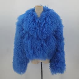 PINK JAVA QC23050-2 new arrival real mongolia sheep fur jackets women winter fur coat wholesale hot sale