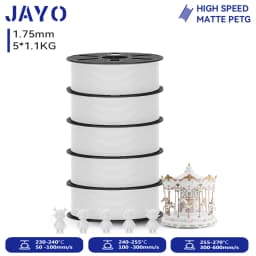 JAYO 3D PETG/ High Speed Matte PETG / PLA Classic Printer Filament 1.75mm 3D Printer Filament 5.5KG Neatly Wound PETG for 3D