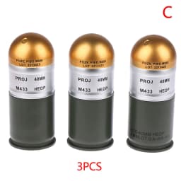 1/2/3 pcs Shell Storage Box M433 HEDP 40mm Cartridge Dummy Grenade Model Collection Toy Mini Storage Case