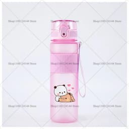 Bubu Dudu Water Bottle Yier Bear Panda Girl Boy Large Capacity Sports Kettle Transparent Cold Water Cup Outdoor Portable 550ml
