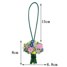3D Beaded Patch Sequin Rhinestones Pearl Conch Cloth Patch Pendant Lanyard Decorative DIY for Bag Keychain Beading Applique