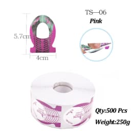 500Pcs Nail Paper Extension Stencil Forms Stickers Holder for Gel Acrylic Tips Builder French Nail Form Tip False Nails Art Tool