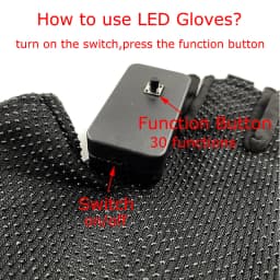 USB Rechargeable LED Glowing Gloves Finger Lighting Flashing Gloves Glasses Stage Performance Costume Dance Concert Decor