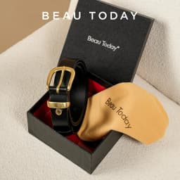 BEAUTODAY Belts Women Cow Leather Strap Solid Color Oval Buckle Ladies Modern Fashion Jeans Dress Accessories Waistband 91054