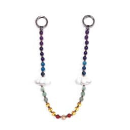 Red Love Y2k Keychain Beads Keychain Korean Bag Charms For Handbags Bag Pendant Handmade Beaded Keyring Vintage Bag Jewelry 2025