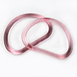 2/4/10Pcs 10cm Acrylic D Ring Transparent Plastic Handle for Bags Handbag Woven-bag Replace Bag Handles Purse Frame Accessories
