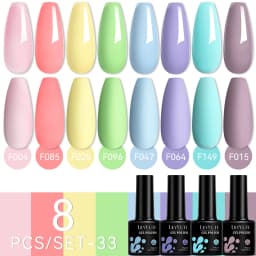 LILYCUTE 12PCs 7ml Nude Brown Red Nail Gel Polish Set Semi Permanent UV Gel For Nail Art Manicure Soak Off Gel Nail Polish Kit