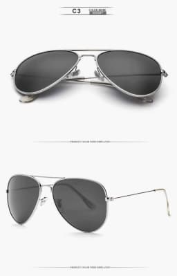 Air Force Pilot Sunglasses Men Polarized 62mm Frame Width Large Sun Glasses Male UVA/UVB Sunglass de sol With Case