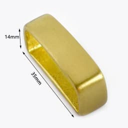 1Pc Deepeel 35/40mm Pure Copper Man Belt Buckle Ring Metal Solid Brass Waistband Loop Clasp Men Belts Leather Crafts Accessories