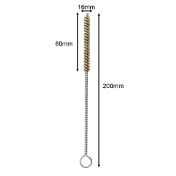 Pipe Brush Flexible Small Multipurpose Remove Rust Brass Brush Durable Tube Brush for Cleaning Polishing Tube Bottles Automotive