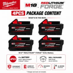 Milwaukee M12 REDLITHIUM HB 6.0Ah Extended Capacity Battery – 12V Rechargeable for M12 Cordless Tools (Model: 48-11-2402)