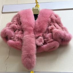 New Real Fox Fur Coat Autumn and Winter Fox Fur Shawls Neckline Jacket Women Natural Fur Vest Shawl Short Trend Lady Fur Poncho