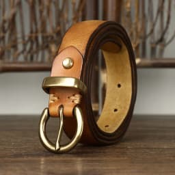 2.8CM Thick Genuine Leather Belt For Women Pin Copper Buckle Retro Cowhide Full Match Casual Jeans Women Belts Female Quality