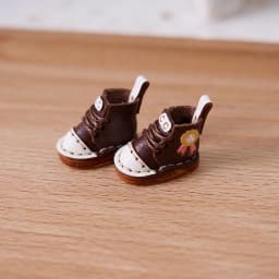 Round Toe OB11 Doll Shoes High Top Cowhide Leather Ankle Boots Lace Up Boots For YMY, Obitsu11,Body9, Gsc, Ddf, 1/12bjd Doll