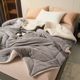 Weighted Winter Blanket for Bed Sofa Warm Thick Throw Blanket Fluffy Plush Solid Soft Fleece Blanket For Single Double Size