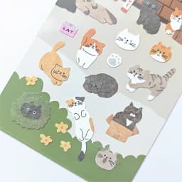 BONITO Cute Stray Cat Animals Paper Stickers Scrapbooking Diy Journal Stationery Sticker School Gift B6147