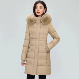 Women's Winter Parka Coat Hooded Korean Version Lady Down Cotton Jacket Warm Temperament Ladies Cotton Padded Outerwear