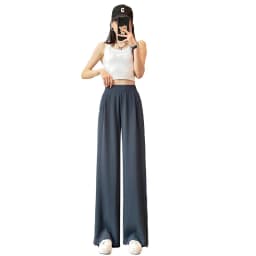 High Waist Wide Leg Pants Women's plus Size Straight Leg Casual Long Trousers Spring Autumn New Sle Korean Sle