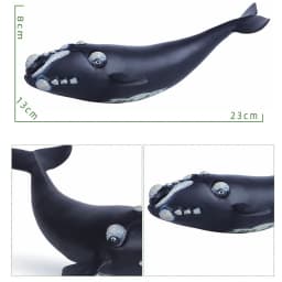 Big Size Soft Rubber Sea Life Simulation Action Figure Animal Model Toys for Children Kids Whale Figures Collection Educational
